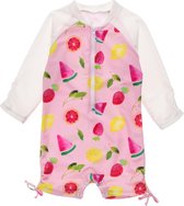 Snapper Rock - UV-zwempak voor baby meisjes - Longsleeve - Fruit Fiesta - Roze - maat 74-80cm