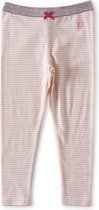 Little Label - baby leggings - fluo pink stripe - maat: 92 - bio-katoen