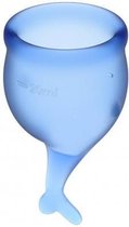 Satisfyer Feel Secure Menstruatie Cup Set - Blauw