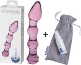 Joyride – Glazen Roze Dildo voor vaginaal en anaal gebruik – GlassiX Set 12