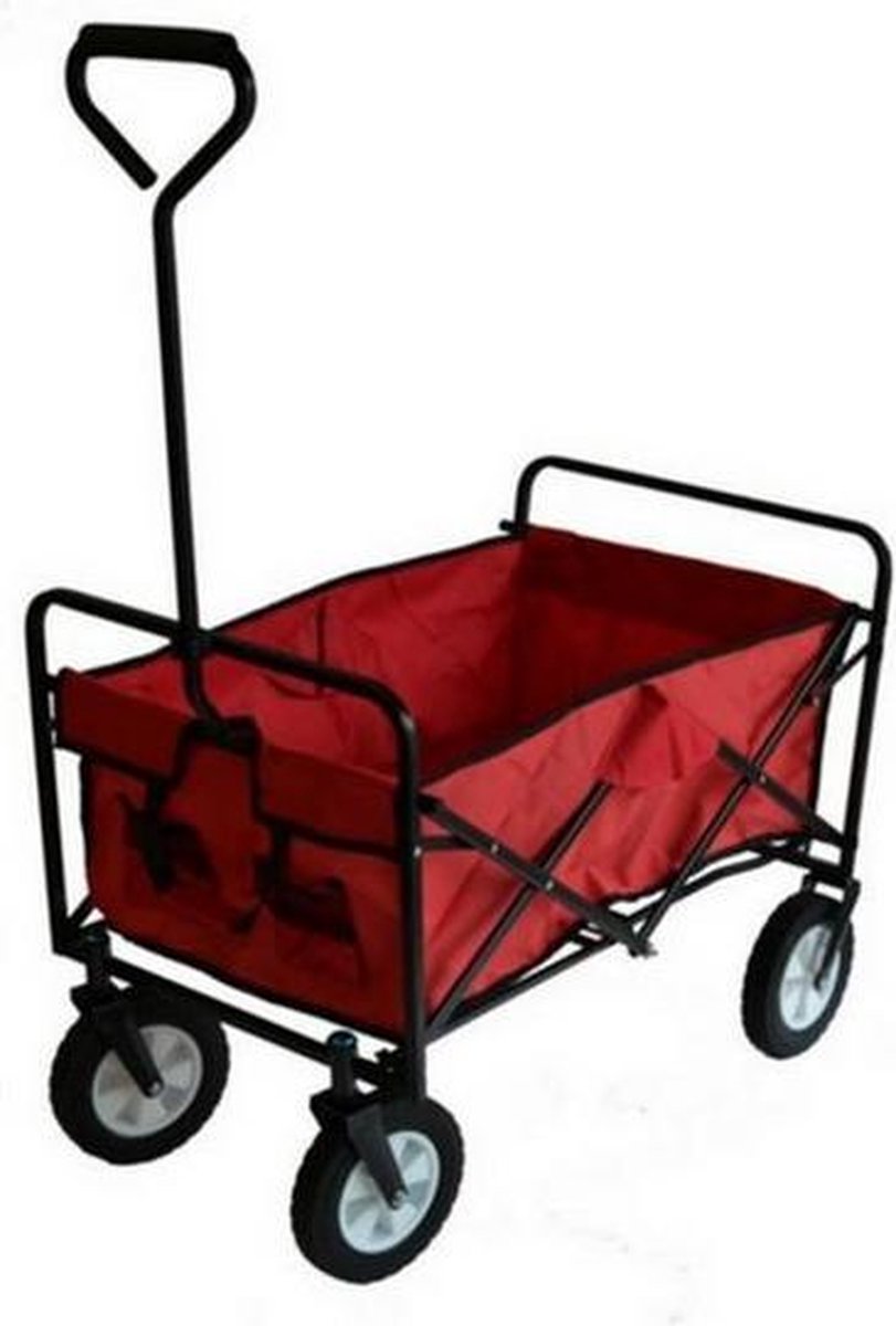LifeGoods Opvouwbare bolderkar voor kinderen, handwagen, transportwagen, strandwagen, inklapbaar, strand, ladderwagen, tot 120 kg