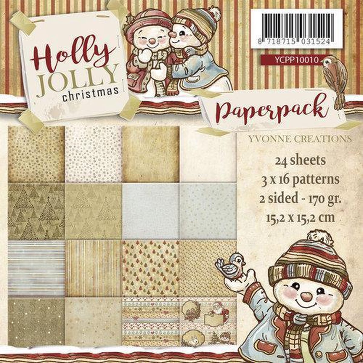 Paperpack - Yvonne Creations - Holly Jolly