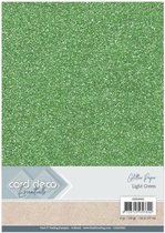 Card Deco Essentials Glitter Paper Light Green