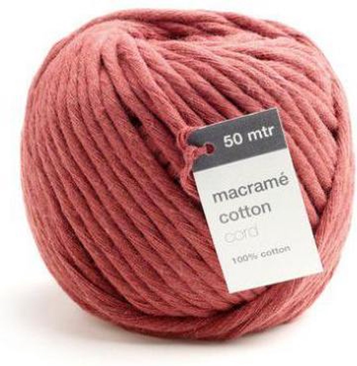 Vivant Macramé katoenkoord 50m x 5mm - brique