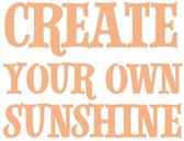 Create Your Sunshine Sentiment Mini Stamp (1pc)