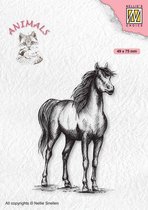 ANI019 Nellie Snellen Clear Stamp Animals - Horse - paard - dieren - paarden
