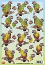 3D Knipvel - Card Deco vogels