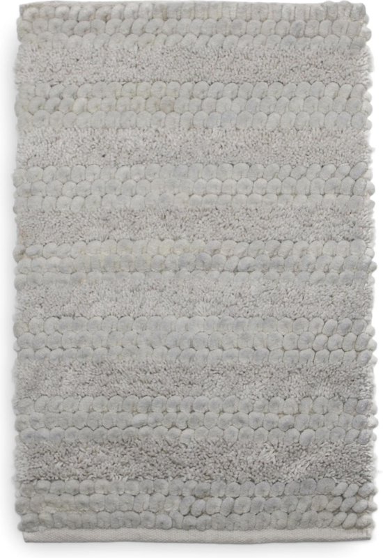 Tapis de Badmat de Luxe Jurian Sable | 70 x 120 | Doux et absorbant l'humidité | Antidérapant avec clous