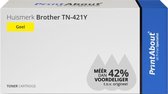 PrintAbout huismerk Toner TN-421Y Geel geschikt voor Brother