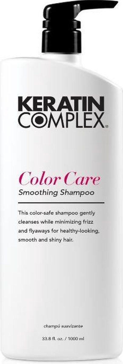 Keratin Complex Color Care Smoothing Shampoo - 1 liter - Normale shampoo vrouwen - Voor Alle haartypes - 1000 ml - Normale shampoo vrouwen - Voor Alle haartypes