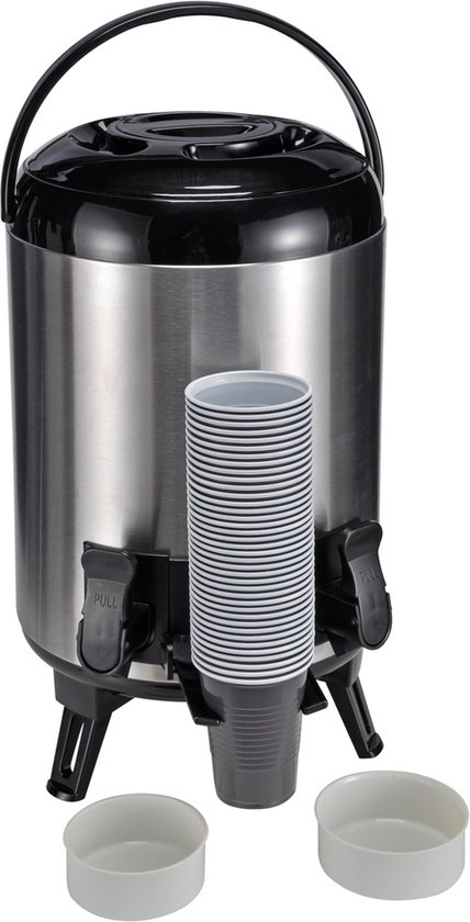 Zinloos Intuïtie handicap Haushalt 26106 - Thermoskan waterpot - 2 tapkranen - 9 liter | bol.com