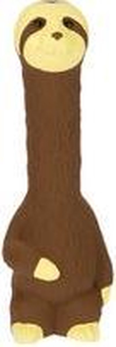 Beeztees Luiaard Finn - Hondenspeelgoed - Latex - Bruin - 40x10,5x9 cm
