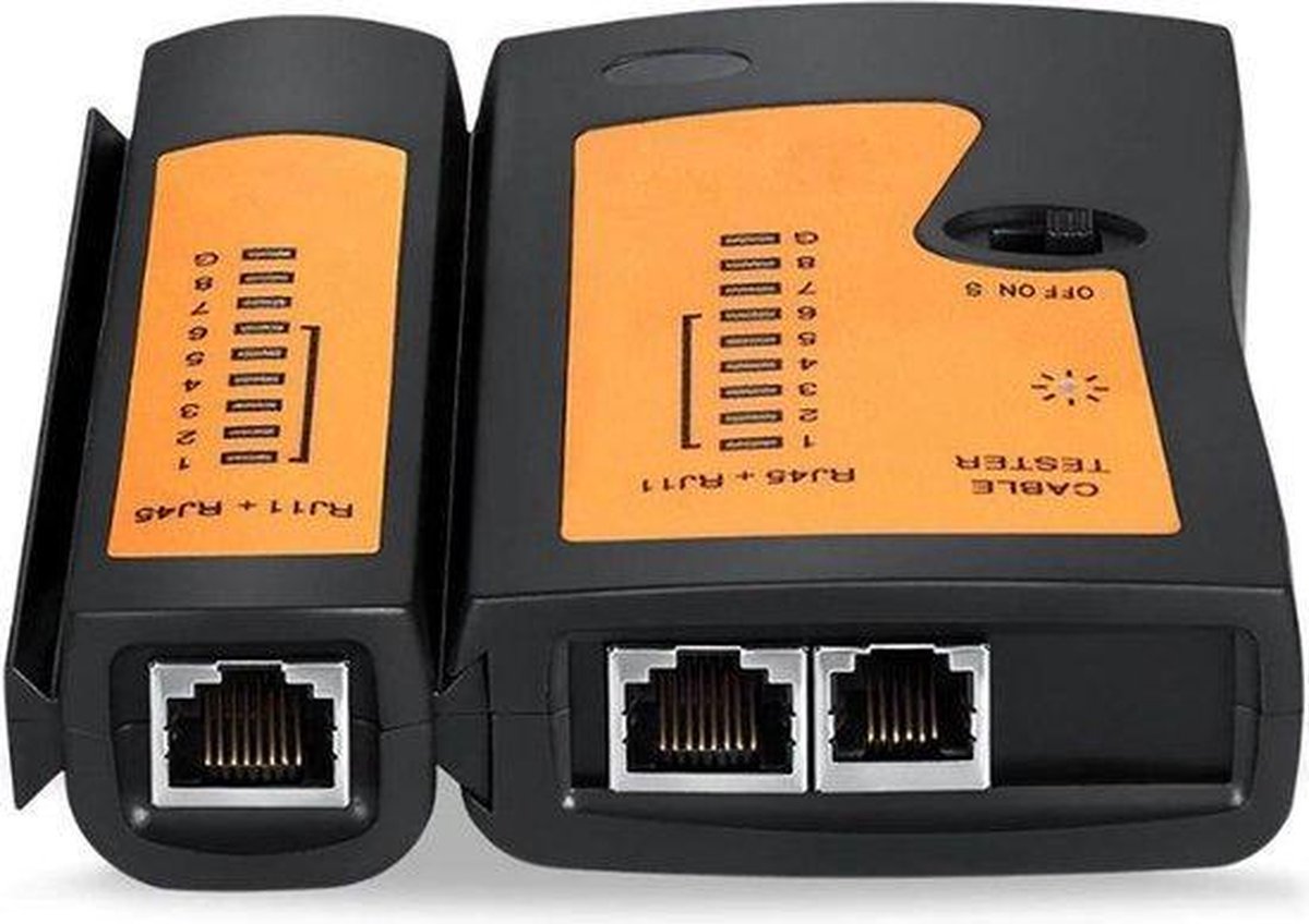 By Qubix - UTP Internet / ethernet / netwerk Kabel Tester RJ11 RJ45