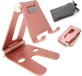 Trendfield Tablet & Telefoon Houder Opvouwbaar - Inklapbare Standaard voor Tafel of Bureau TTH105 - Roze