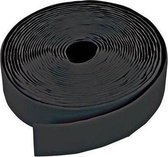 Zelfklevend klittenband of velcro zwart breedte 2.5 cm en lengte 5 meter. Type lusband.