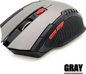 Creartix - Draadloze Gaming Muis - 2.4 GHz - 2400DPI - Game Muis - 6 knoppen - Gray