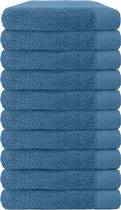 EM Bath Premium Handdoek Blauw 50x100cm 650 g/m2 - Set van 10