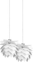 Dyberg Larsen Hanglamp Pineapple Xs 18 Cm Acryl 20w Wit 2 Pcs
