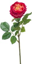 Viv! Home Luxuries Roos - zijden bloem - fuchsia - 60cm - topkwaliteit