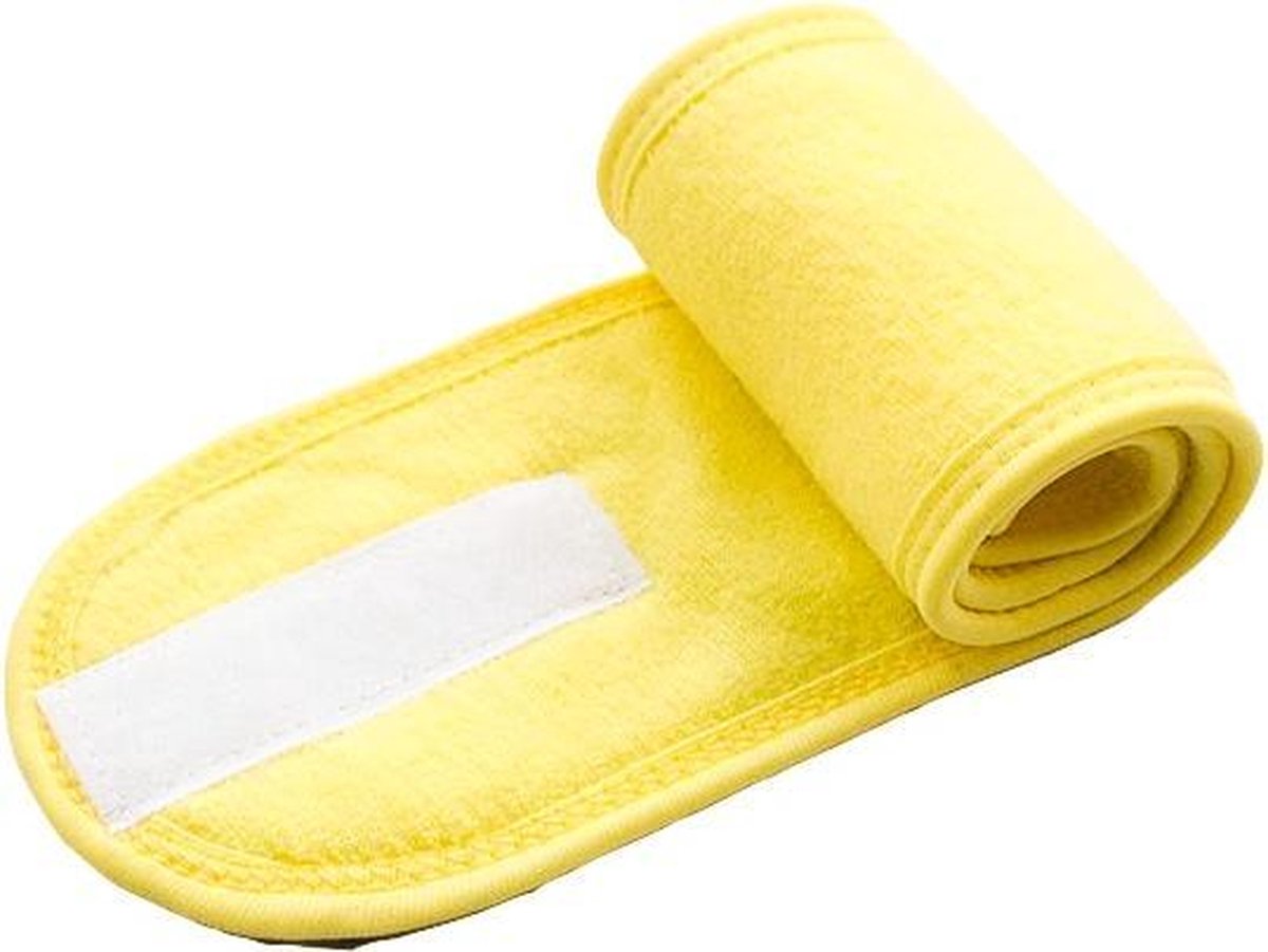 Goedkoopste Verstelbare cosmetica hoofdband Zomers geel - Nancy's Choice