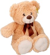 Sunkid Knuffel - Knuffelbeer - Teddybeer 54cm met strik - Flox