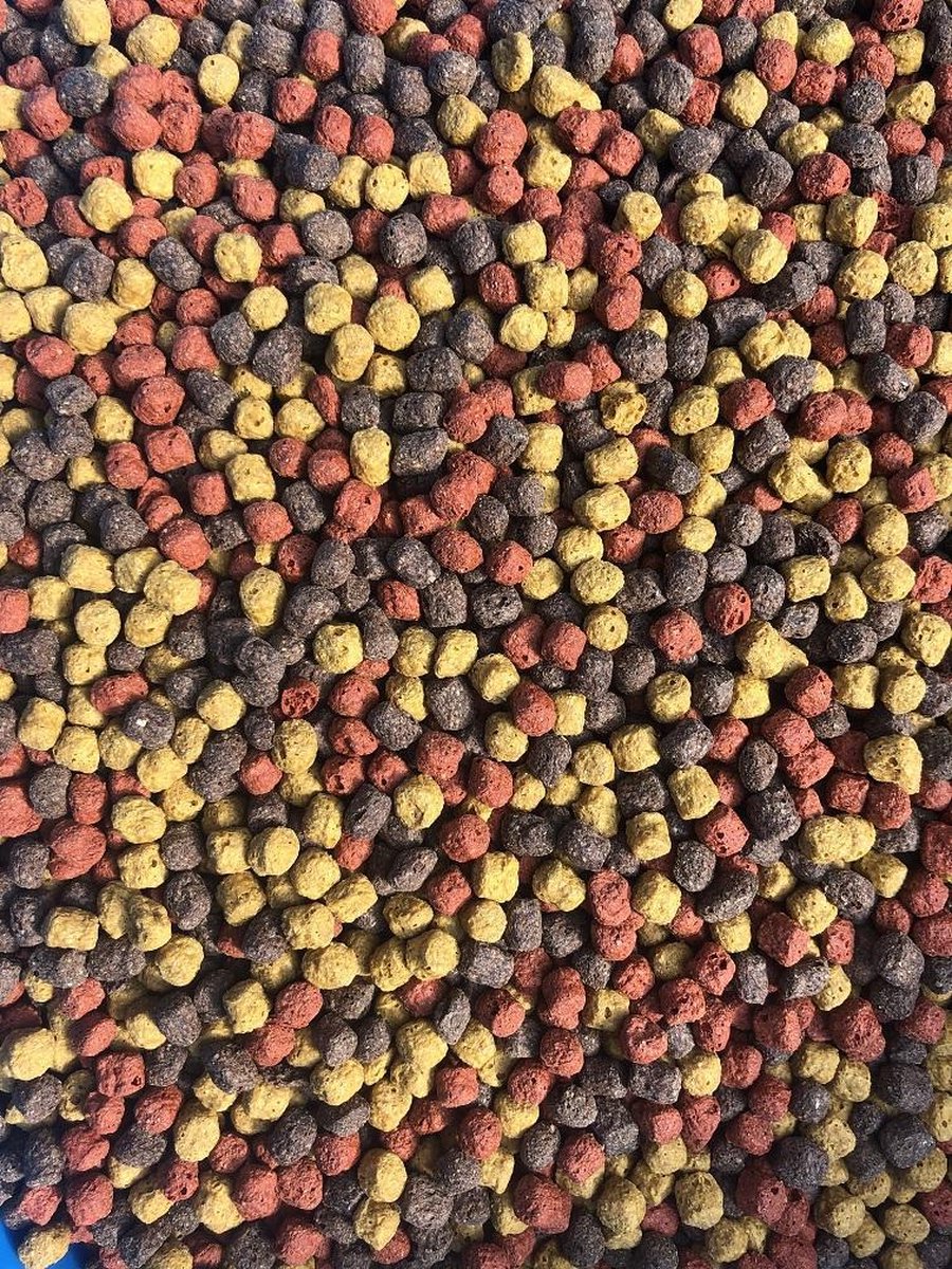 koi voer optimix allround 6mm 15kg koivoer rood groen geel kleurenmix