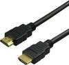 Câble HDMI 1,5 mètre noir haute vitesse (Ultra) HDTV, 3D, 4K, TV, PC, ordinateur portable, Beamer, PS3, PS4 et Xbox