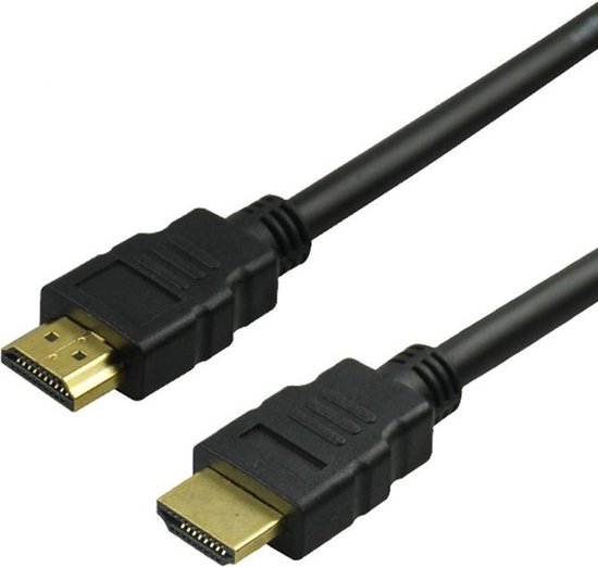 Câble HDMI 1,5 mètre noir haute vitesse (Ultra) HDTV, 3D, 4K, TV, PC,  ordinateur... | bol