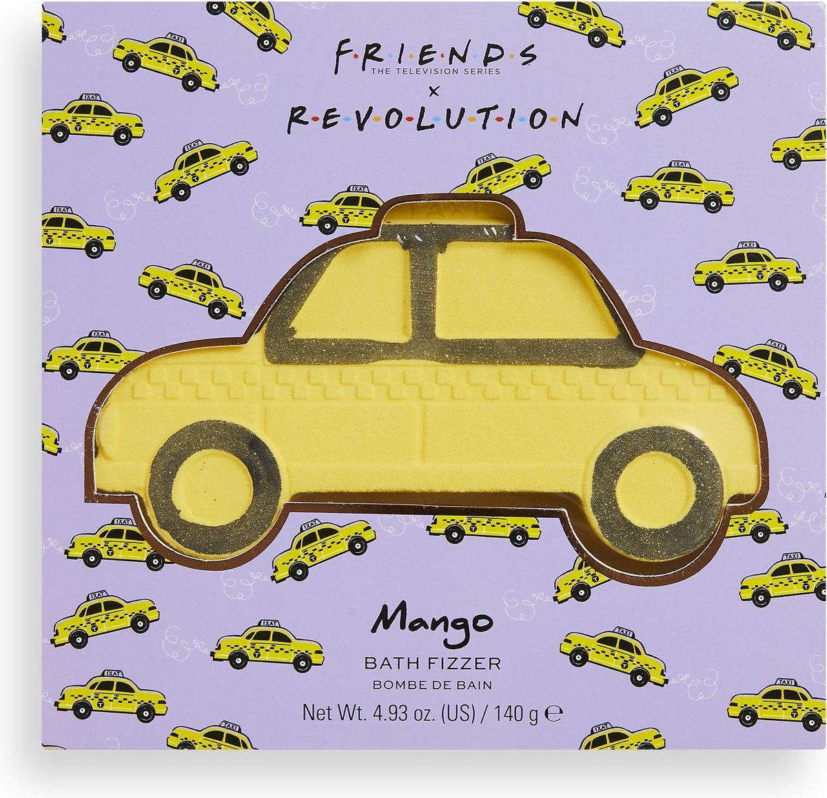 Goedkoopste Makeup Revolution x Friends - Taxi Bath Fizzer - Mango Geur - Badbruisbal