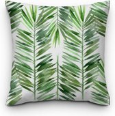 Sierkussen - Palm Leaves - Multicolor - 50 Cm X 50 Cm