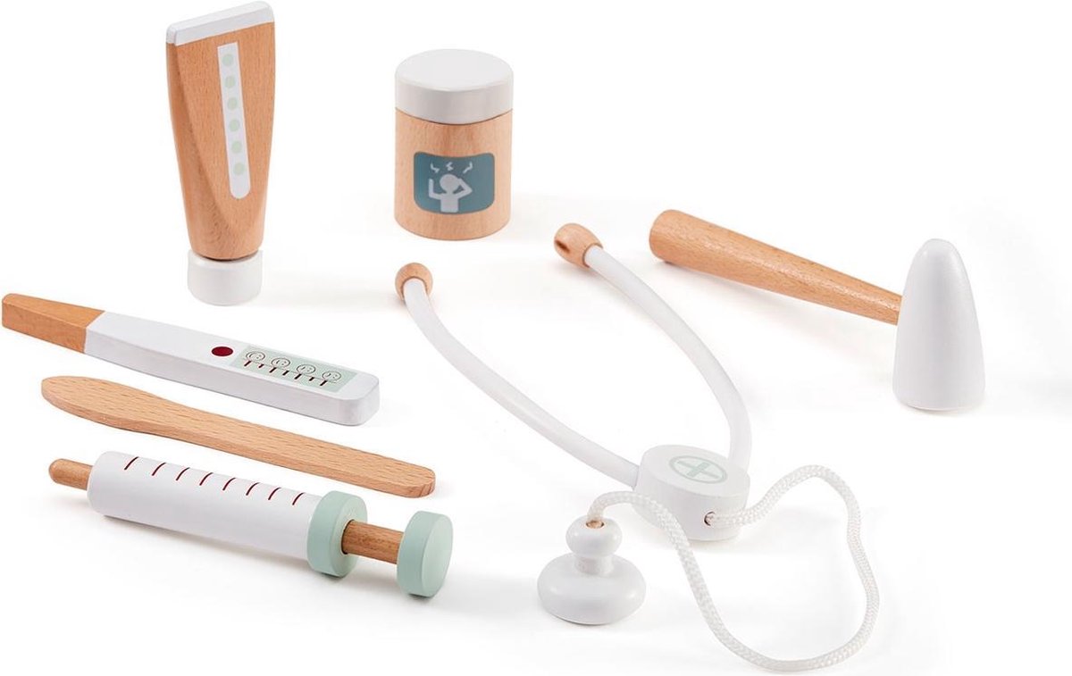 Kids Concept - Dokterskoffer - Speelkoffertjes - Mosterdgeel — afbeelding 8