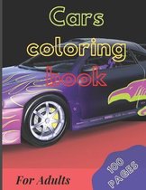 CARS COLORING BOOK FOR ADUTLS 100 pages