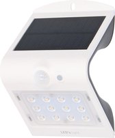 Proventa Solar LED buitenlamp met bewegingssensor - Wandlamp model Jelles - wit