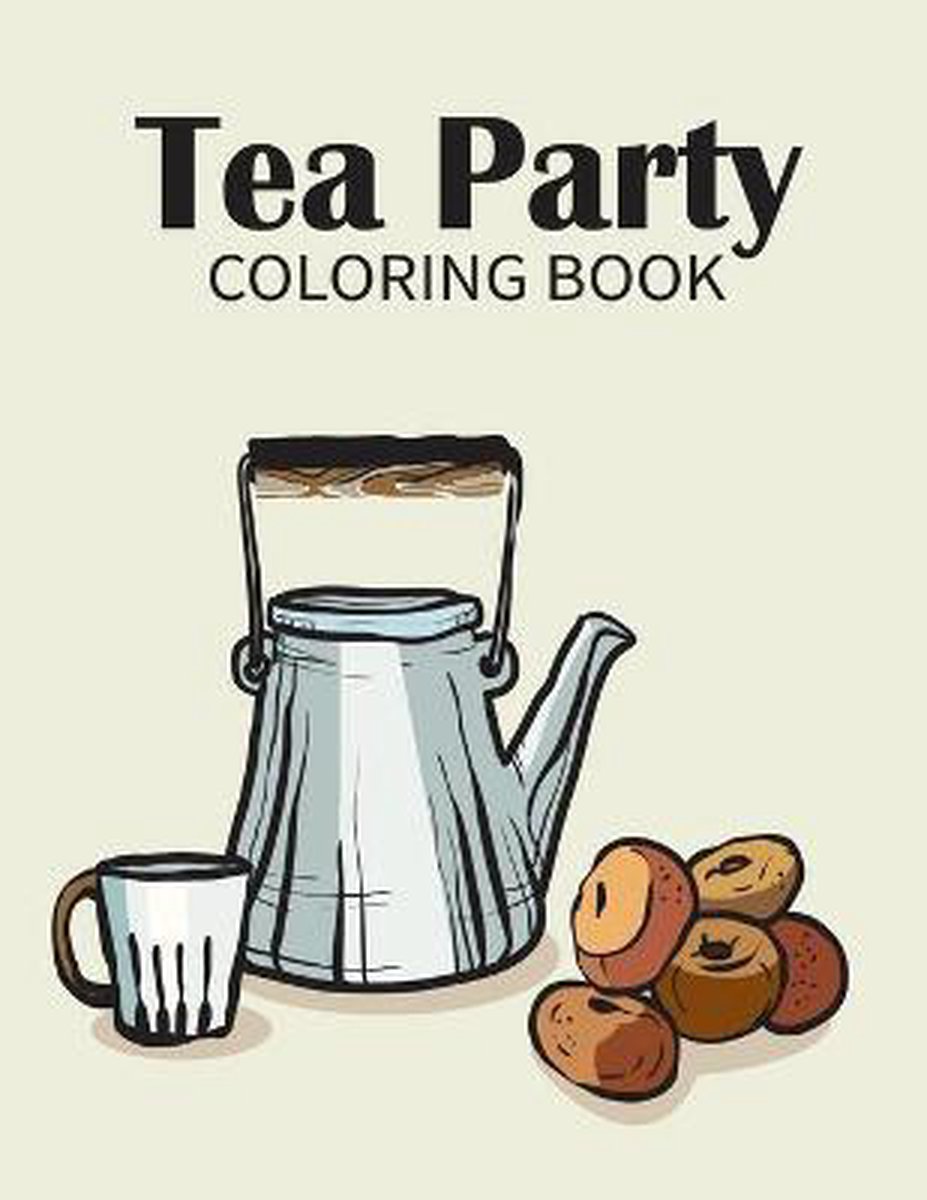 Tea Party Coloring Book van Zxr Press