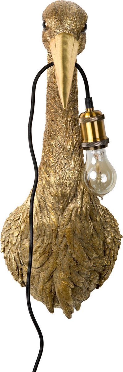 Kitchen Trend Reiger Ooievaar wandlamp goud | bol.com