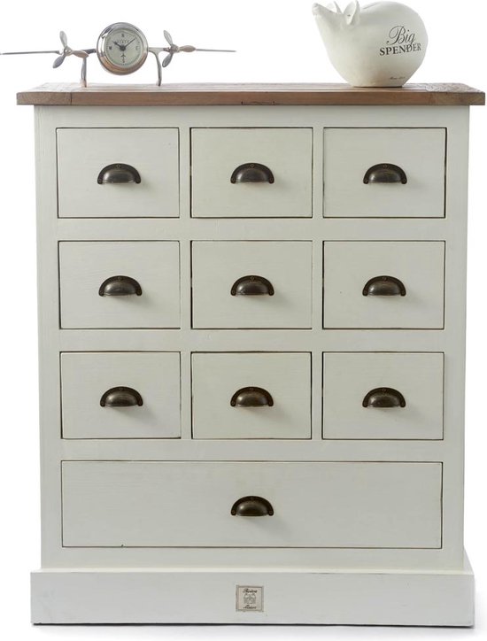 kooi linnen in tegenstelling tot Riviera Maison Dressoir Kasten - Newport Drawer Cabinet - Wit | bol.com