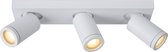 Lucide TAYLOR - Plafondspot Badkamer - LED Dim to warm - GU10 - 3x5W 2200K/3000K - IP44 - Wit