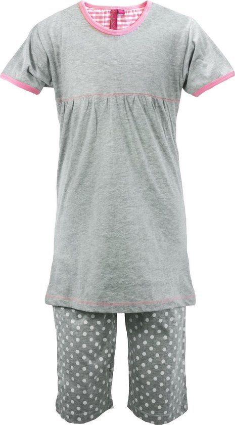 AnnaRebella Meisjes Pyjama Grijs PYM24023A Maten: 128