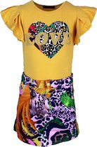 S&C Setje Love Jungle Kids & Kind Meisjes Geel - Maat: 134/140