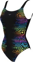 Arena - Badpak - Arena W Valeria U Back One Piece C-Cup black-multi-black - 38 (M)