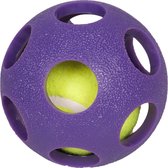 Hondenspeelgoed TPR Ball met Tennisbal - 9 cm - Paars - 9 cm