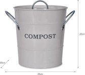 Compostemmer - Wit (Krijtkleur) - 3.5 L