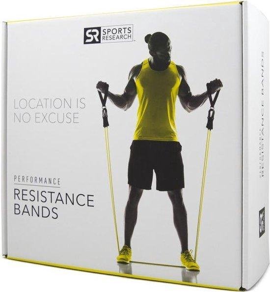 Performance Resistance Bands – Set van 5 weerstandselastieken - Extra Licht, licht, medium, zwaar en extra zwaar - Fitness Elastieken - Powerbands