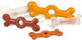 Hondenspeelgoed TPR Been met Kipsmaak Transparant - 12 cm - Bruin - 12 cm