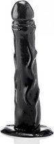 XXLTOYS - Antilia - Dildo - Inbrenglengte 18 X 4 cm - Black - uniek design Realistische Dildo - uitermate geschikt voor anaal gebruik - Made in Europe