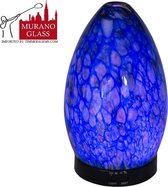 Ti-zen Aroma Diffuser Murano Glass Olive - LED Sfeerverlichting met Adapter - Blauw