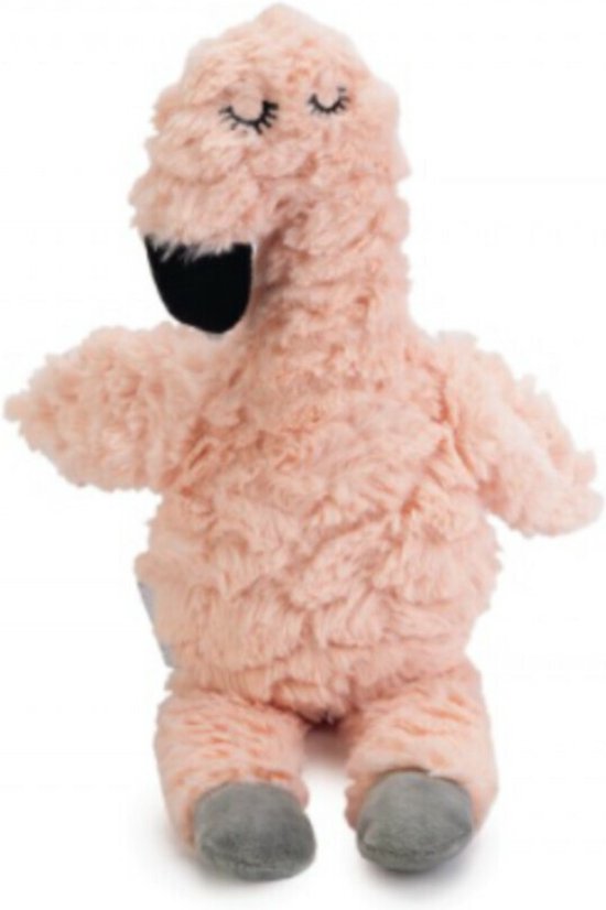 Beeztees Puppy Flamino - Puppy Speelgoed - Puppyknuffel - Hondenspeelgoed - Pluche - Roze - 30x21x5 cm
