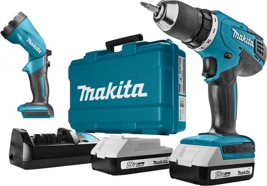 Makita DF457DWLX1 18V accu boor-/schroefmachine set (2x 1.3Ah accu) incl.... | bol.com