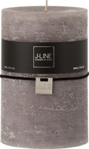 J-Line Cilinderkaars  Donkergrijs Xl 110 Branduren Set van 6