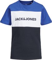 JACK&JONES JUNIOR JJELOGO Jongens T-shirt - Maat 140